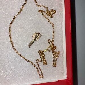 PLAYBOY Gold and gold Key Necklace